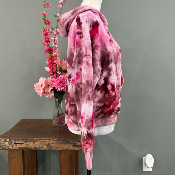 Dazy 100% Cotton Zip Up Tie Dye Hoodie - Picture 4 of 11